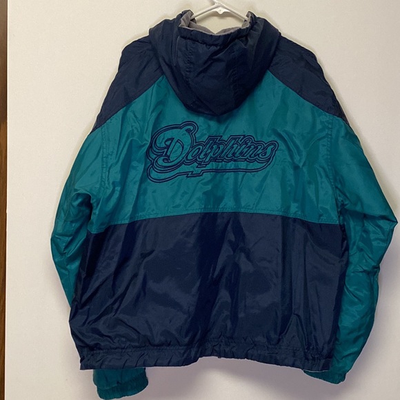 Blue and green Miami Dolphins Jacket - Picture 2 of 6